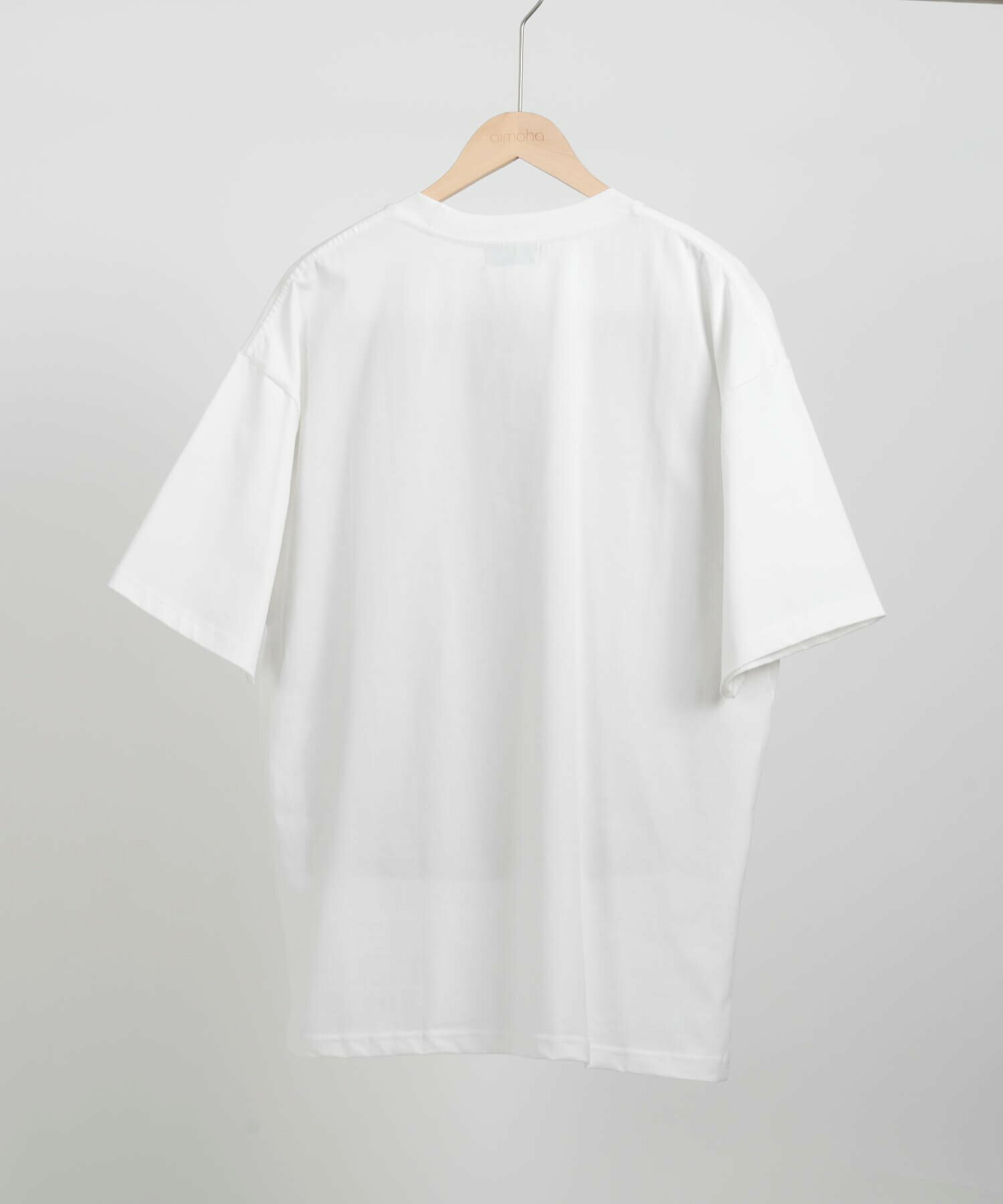 aimoha MEN/HEAVY COTTON T-SHIRT ワンポイント半袖 Tシャツ
